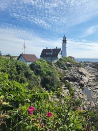 A beautiful lighthouse in maine