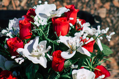 Close-up of rose bouquet