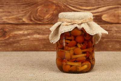 Close-up of preserves