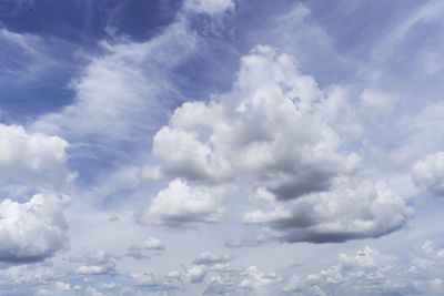 Low angle view of clouds in sky