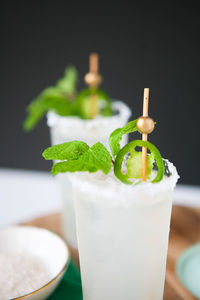 Close-up of drink on table