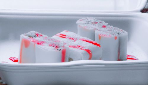 Close-up of ice cream in container