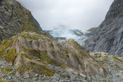 Scenery around the franz josef glacier on the west coast at the south island of new zealand