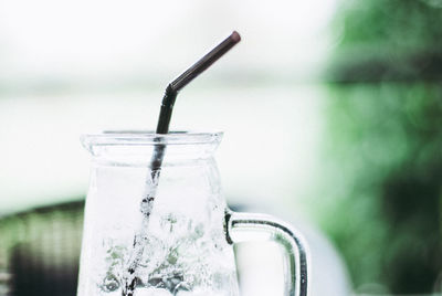 Close-up of drink on table