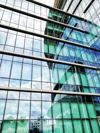 Low angle view of glass building