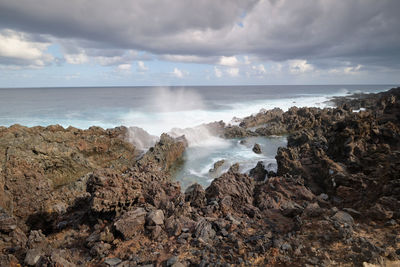 Seacoast of buenavista del norte, tenerife, canary island, spain