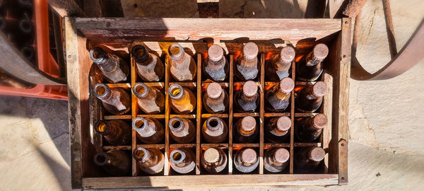 Close-up of old rack