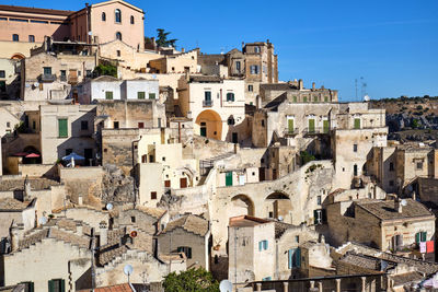 The old houses of matera in southern italy