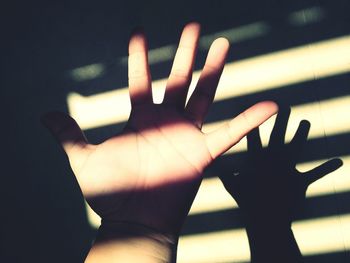 Close-up of human hand
