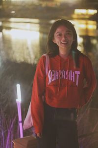 Portrait of a smiling young woman