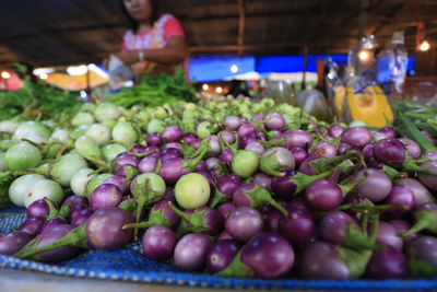 Close-up of fruits for sale in market