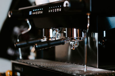 Close-up of coffee in cafe