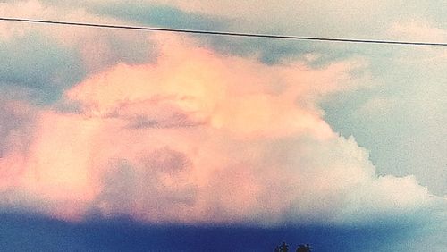 Low angle view of sky during sunset