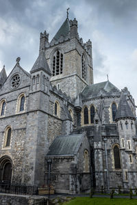 Low angle view of historic building against sky