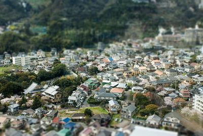 Residential buildings in city