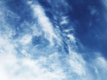 Low angle view of clouds in sky