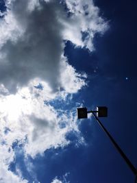 Low angle view of cloudy sky