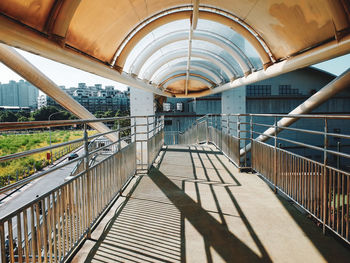 View of empty staircase