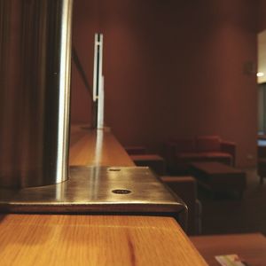 Close-up of table on hardwood floor