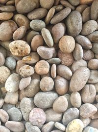 Full frame shot of pebbles