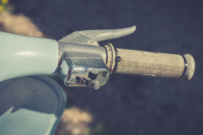 High angle view of bicycle