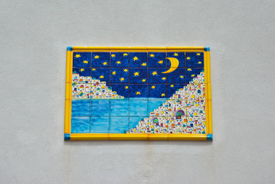 Ceramic in wall - procida, italy