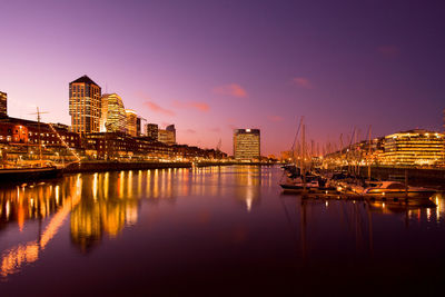 Marina at puerto madero at capital federal of buenos aires, argentina, south america