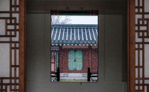 Window of building