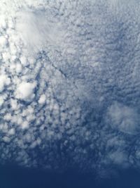 Low angle view of clouds in sky