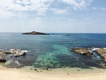 Scenic view of sea against sky