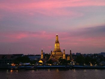 City at sunset