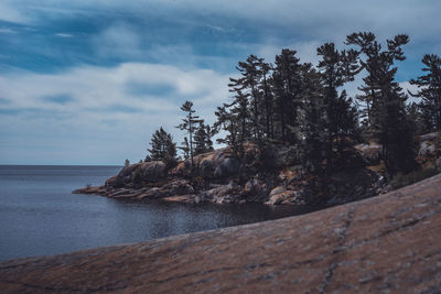Scenic view of sea against sky