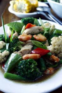 Photo filipino food called chop suey or stir fried mixed vegetables.