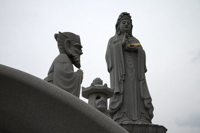 Low angle view of statue