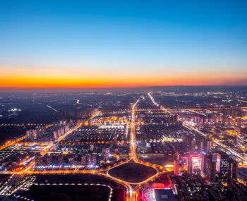 Urban landscape of jiaozuo city, henan province, china