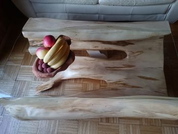 Table on wood