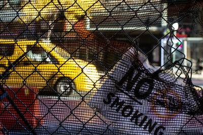 Close-up of chainlink fence