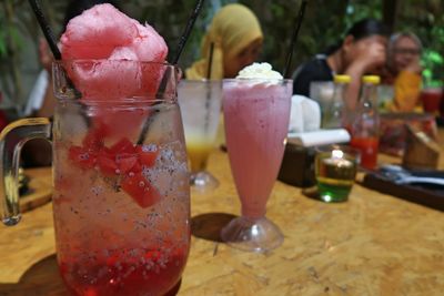 Close-up of drink on table