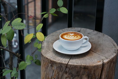 Close-up of coffee on table