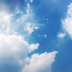 Low angle view of clouds in sky