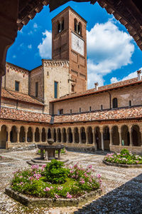 Low angle view of historical building