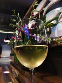 Close-up of drink in glass