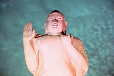 Close-up of statue against the sky