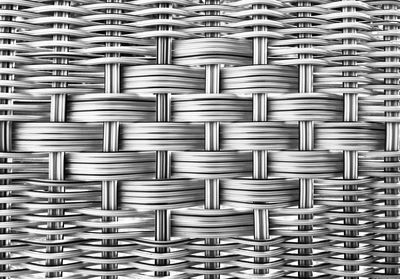 Full frame shot of wicker basket