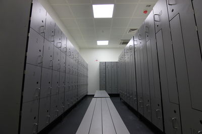 Interior of locker room