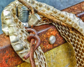 Close-up of rusty metal