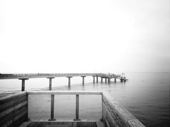 Pier on sea