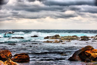 Scenic view of sea against sky