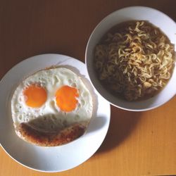 Close-up of served food
