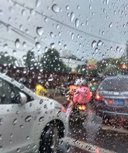 Raindrops on glass window